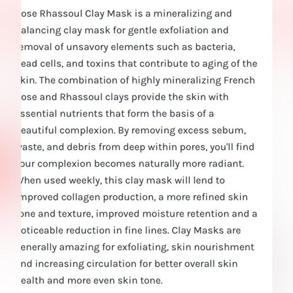 Rose Rhassoul Clay Mask - Picture 5 of 11